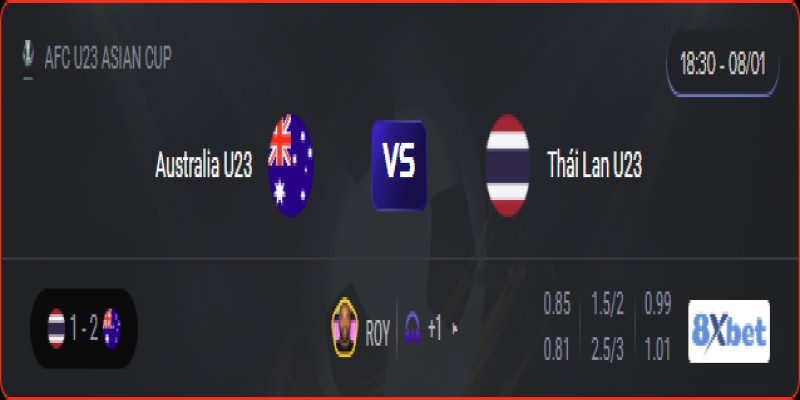 Xem trực tiếp Australia U23 vs Thái Lan U23 vào lúc 18:30, ngày 08/01/2026