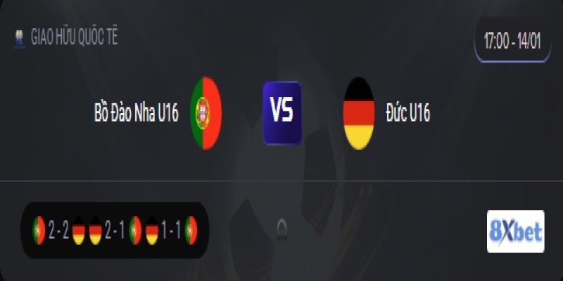 Trực tiếp Bồ Đào Nha U16 vs Đức U16 17:00, ngày 14/01/2026